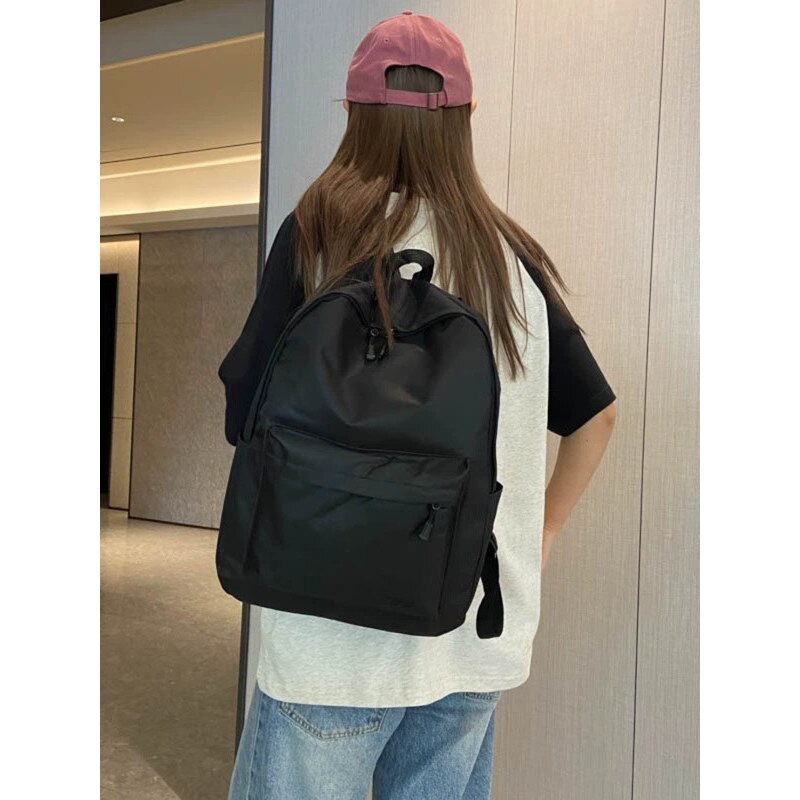 Rucsac laptop casual, negru, 29x10x39cm, pentru barbati si femei, cu compartimente multiple