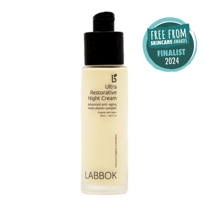 Labbok Ultra Restorative Éjszakai Krém - Vegán, 190 értékes hatóanyaggal, Illatanyagmentes