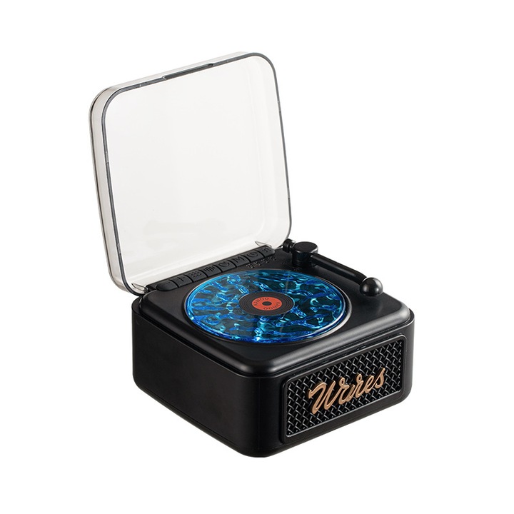 Мини Bluetooth говорител, ретро дизайн, висококачествен звук, бял шум, преносим