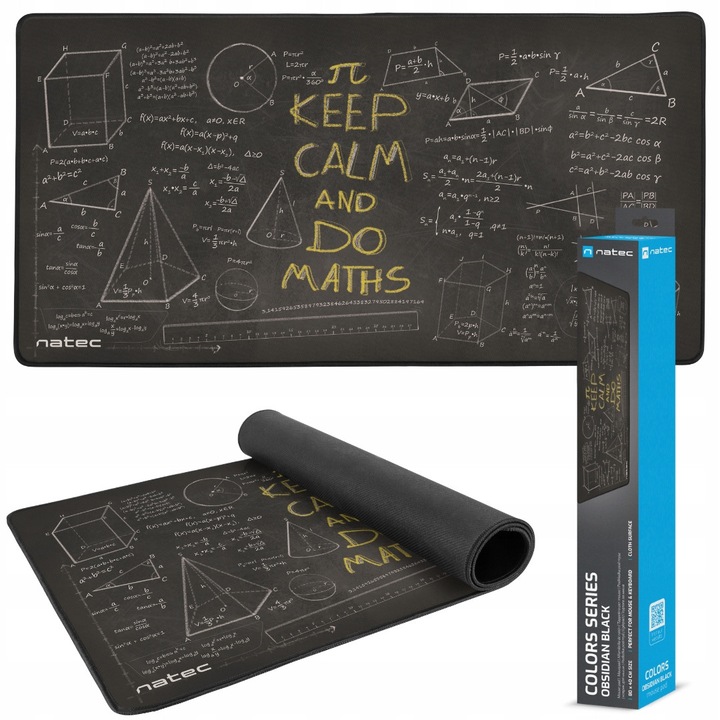 Mousepad Natec Suport Gaming 80x40cm Impermeabil, Suprafata Neteda, Margini Cusute