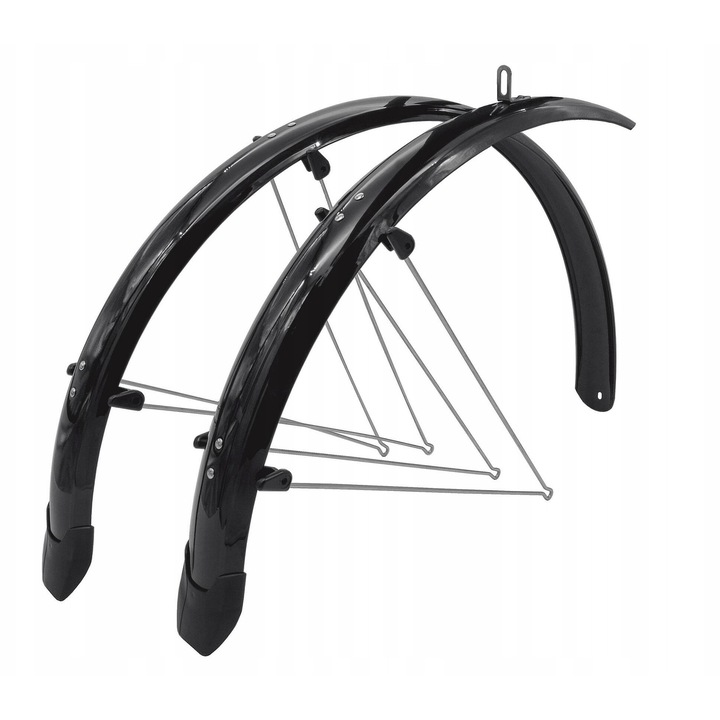 Set Aripi Biciclete 24 inch 53mm Negre Orion, Fata-Spate, cu Extensie