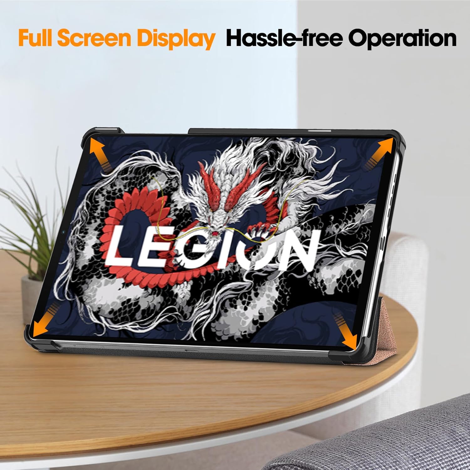 Husa pentru Lenovo Legion Tab Gen 3 2025 8.8 inch tip stand functie sleep/wake-up si inchidere magnetica, protectie 360 - Unicorn
