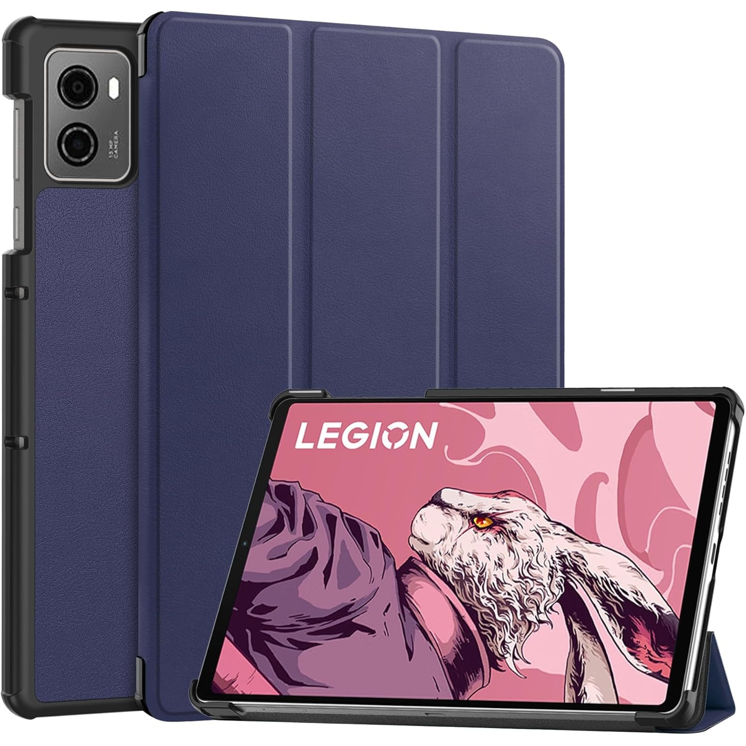 Husa pentru Lenovo Legion Tab Gen 3 2025 8.8 inch tip stand functie sleep/wake-up si inchidere magnetica, protectie 360 - albastru