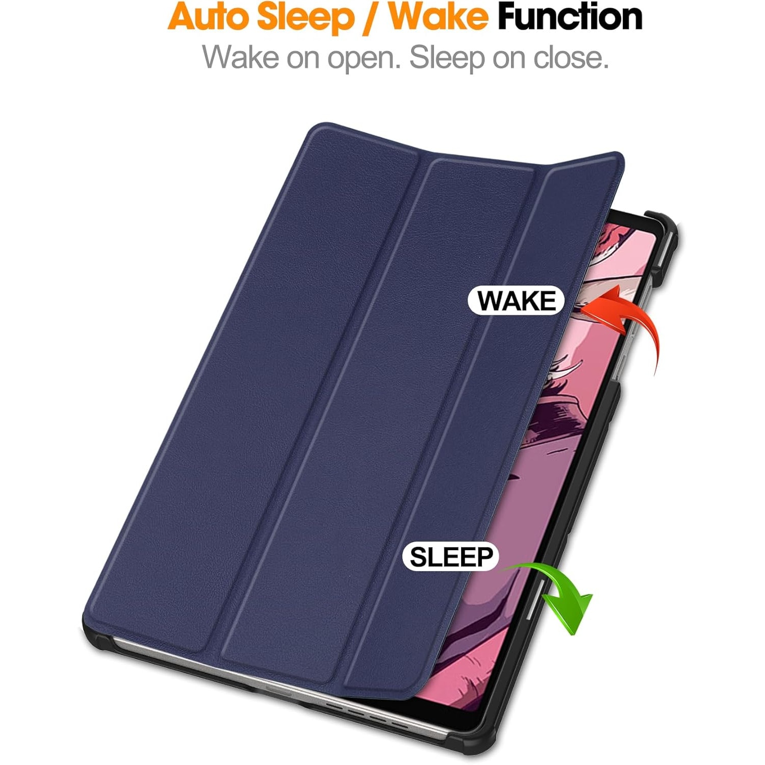 Husa pentru Lenovo Legion Tab Gen 3 2025 8.8 inch tip stand functie sleep/wake-up si inchidere magnetica, protectie 360 - albastru
