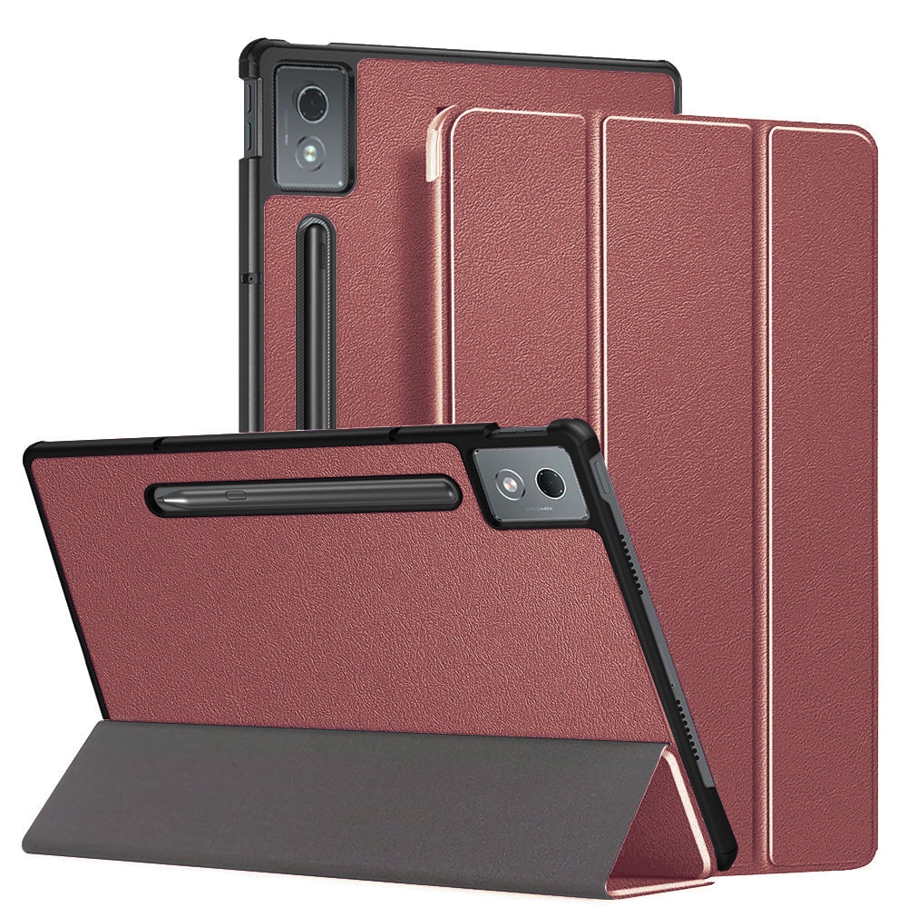 Husa pentru Lenovo Idea Tab Pro 12.7 (2025) tip stand functie sleep/wake-up si inchidere magnetica, protectie 360 - rosu