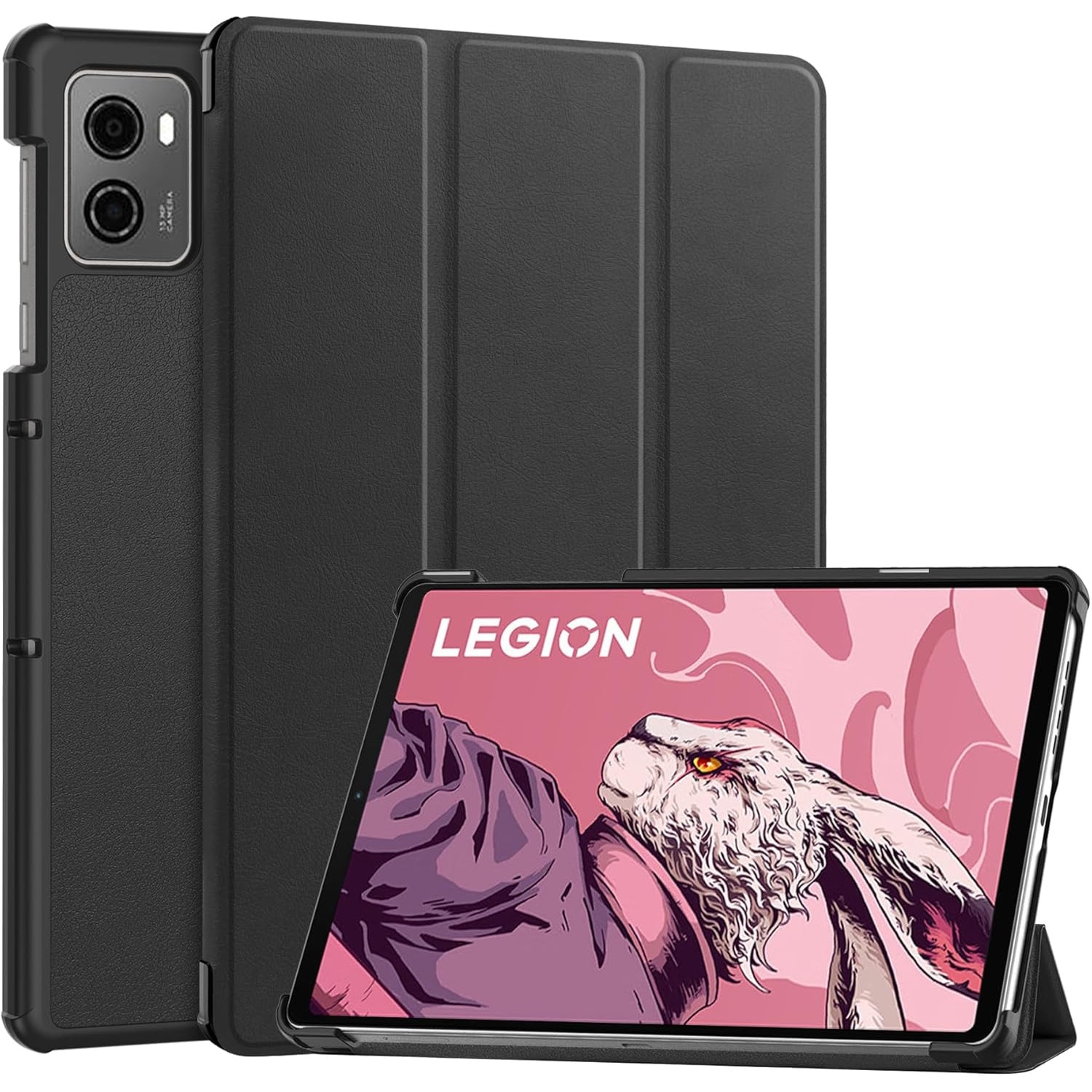 Husa pentru Lenovo Legion Tab Gen 3 2025 8.8 inch tip stand functie sleep/wake-up si inchidere magnetica, protectie 360 - negru