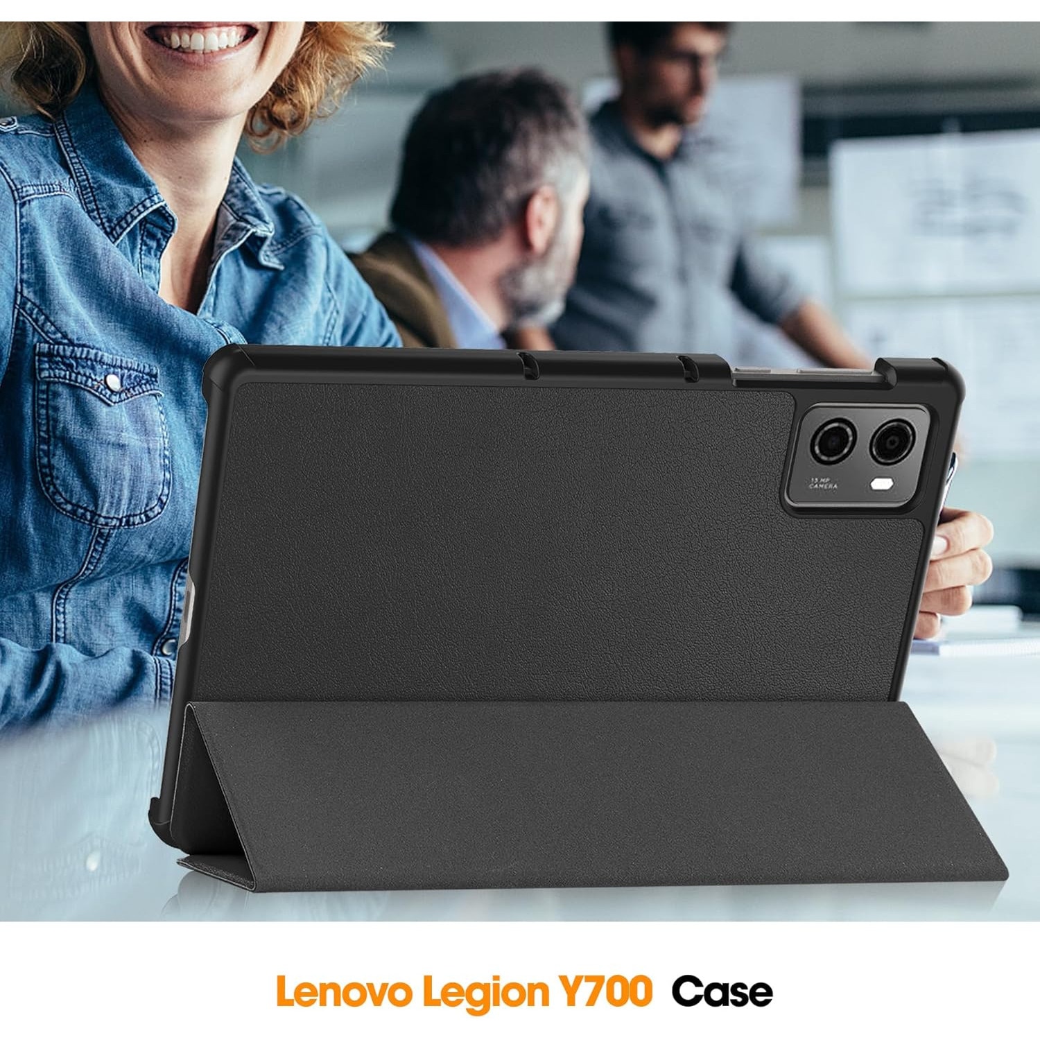 Husa pentru Lenovo Legion Tab Gen 3 2025 8.8 inch tip stand functie sleep/wake-up si inchidere magnetica, protectie 360 - negru