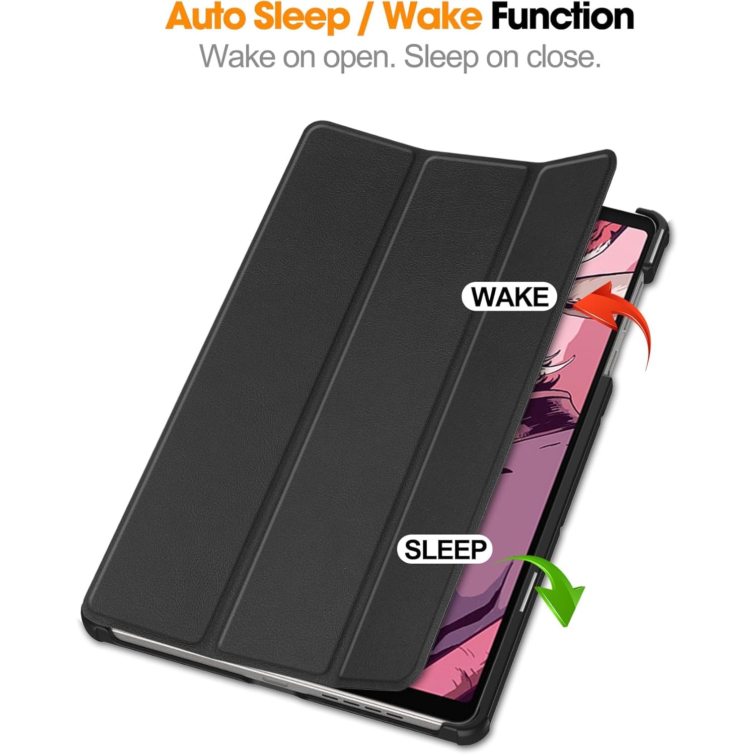 Husa pentru Lenovo Legion Tab Gen 3 2025 8.8 inch tip stand functie sleep/wake-up si inchidere magnetica, protectie 360 - negru
