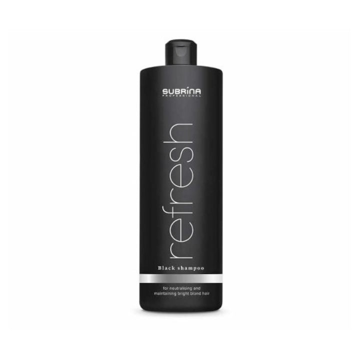 Subrina Professional Refresh Black, Sampon neutralizant pentru nuante reci, 1000ml