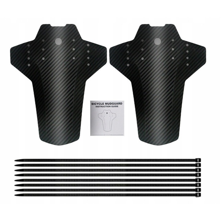 Set 2 Aparatori Noroi Bicicleta MTB Carbon Fata Spate