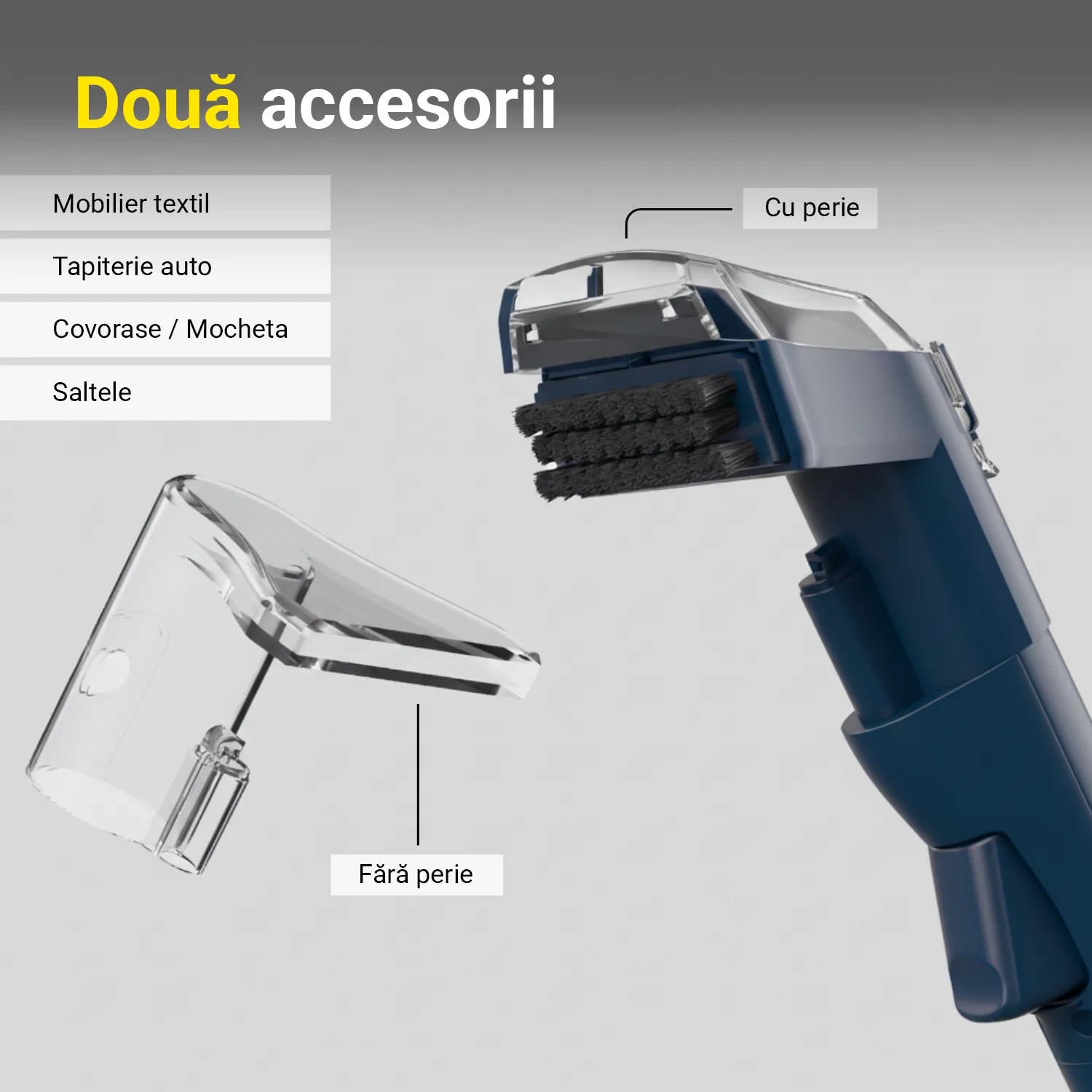 Aspirator profesional cu spalare Ryer Carpet Cleaner Compact Plus cu injectie-extractie, curatator de pete textile, saltele, covoare, tapiterii, mocheta, podele, albastru