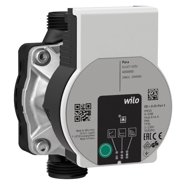 Pompa de circulatie Wilo Para KU 15-6, interaxa 130mm