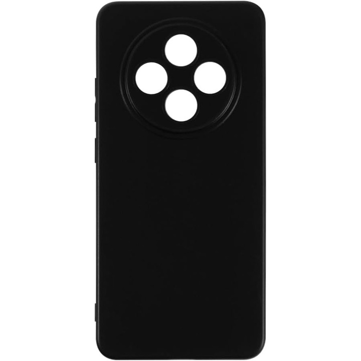 Husa pentru Oppo Reno 12F / 12FS 5G, Silicon Negru, cu protectie camera, BzStore