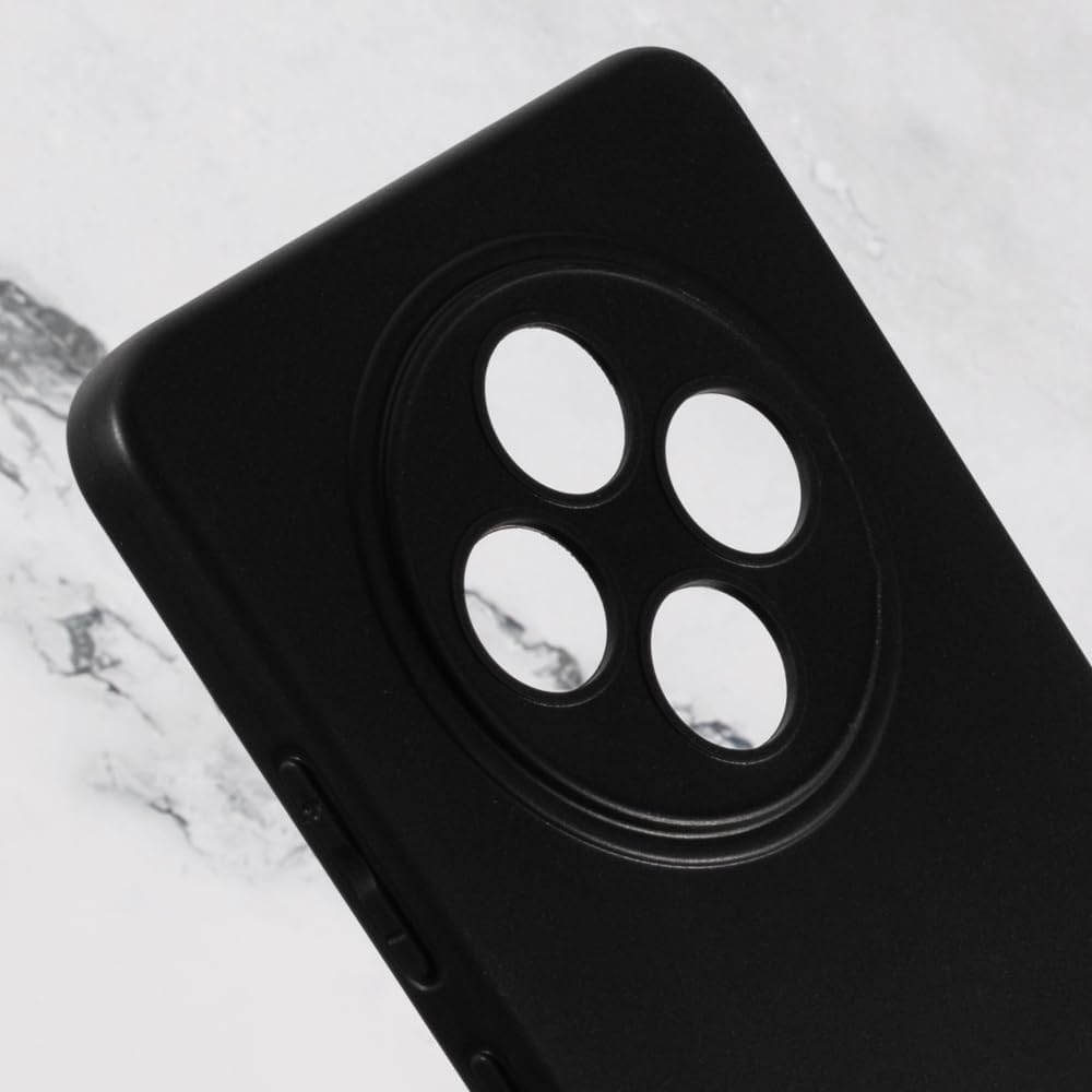Husa pentru Oppo Reno 12F / 12FS 5G, Silicon Negru, cu protectie camera, BzStore
