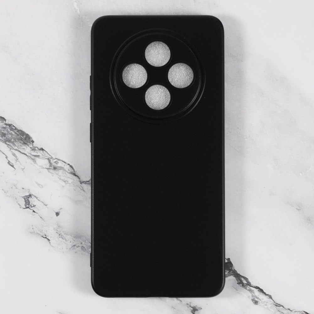 Husa pentru Oppo Reno 12F / 12FS 5G, Silicon Negru, cu protectie camera, BzStore
