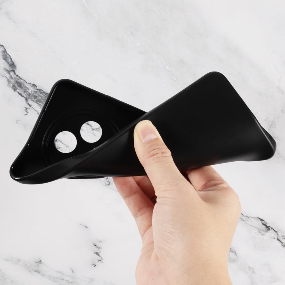 Husa pentru Oppo Reno 12F / 12FS 5G, Silicon Negru, cu protectie camera, BzStore