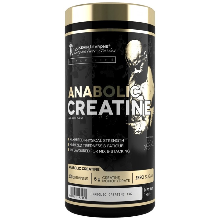 Хранителна добавка Kevin Levrone Anabolic Creatine Creatine Monohydrate Powder, Неовкусен, 1000 грама