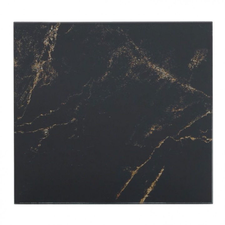 Panou ventilator airRoxy dRim, 175x175mm, Sticlă, Marmură neagră