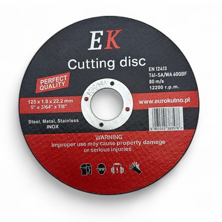 Диск за рязане на метал 125X1.0 INOX за тежки натоварвания