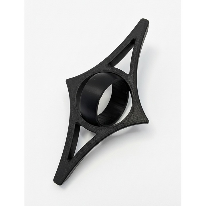 Suport pagini carte, 360 fidget, culoare negru, pozitionare pe deget pentru mentinerea cartii deschise cu usurinta, cadou pentru cititori, ergonomic si distractiv