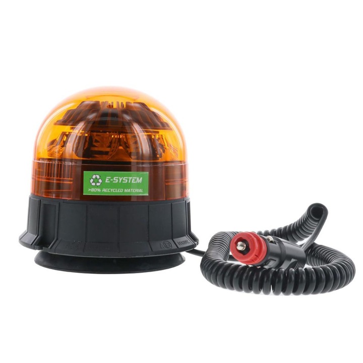 Girofar galben Vignal cu LED 10/30V, alimentare priza bricheta