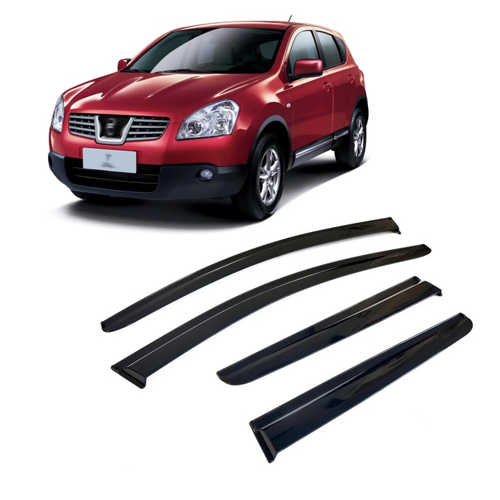 Спортни Ветробрани за Nissan Qashgai 2007-2014 Suv – Комплект 4 броя – Залепващи