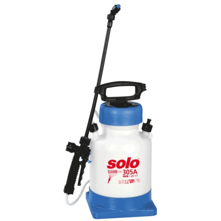 Pulverizator cu presiune cu baza SOLO CLEANLine 305 A, interval pH 1-7, 5 l