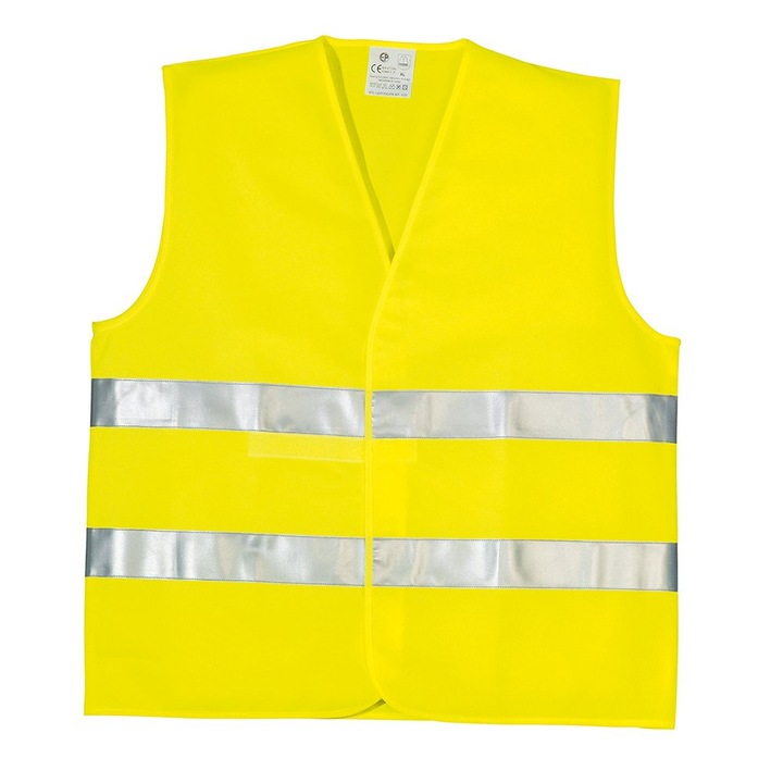 Vesta de semnalizare Sacla, galben, marimea XL