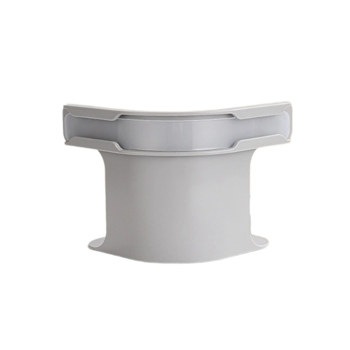 Fixator invizibil pentru cearsafuri cu caneluri, cleme antiderapante, gri, plastic, pentru uz casnic - Design fara ace, previne deplasarea, set 4 bucati, 14.5x12x8.5cm, 135g