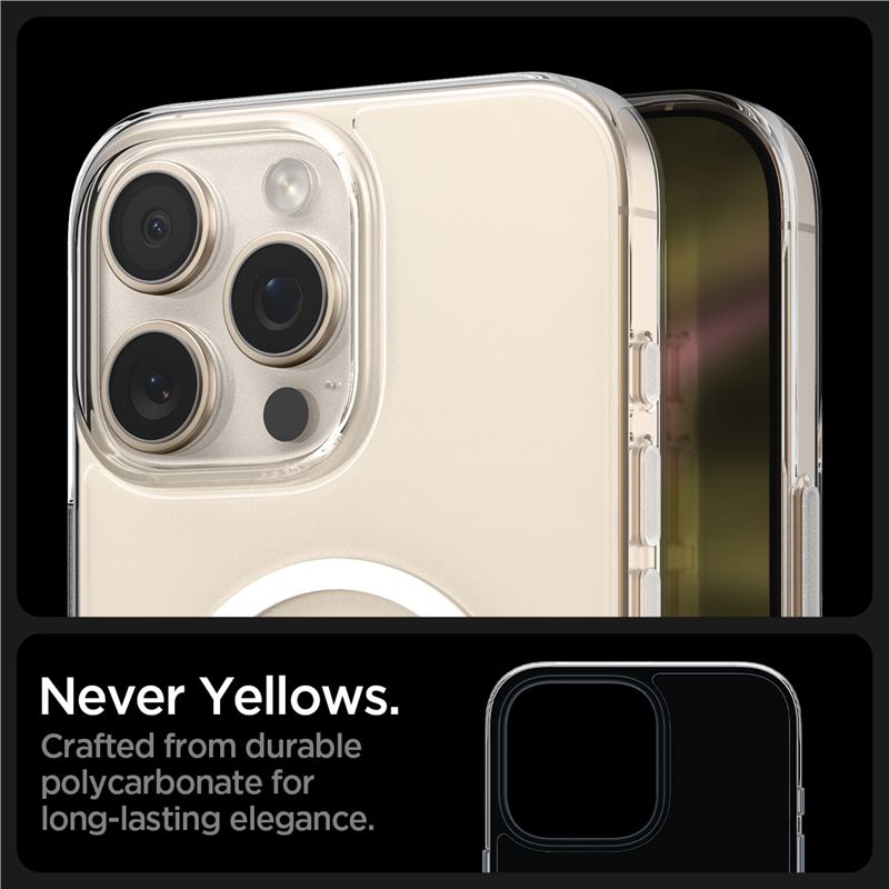 Carcasa Spigen Thin Fit T cu MagSafe compatibila cu iPhone 16 Pro, Transparent