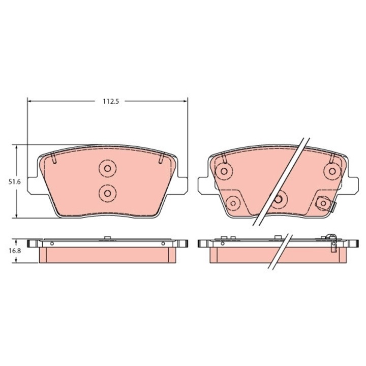 Fékbetét Készlet, Tárcsafék Gdb2355 Hyundai I30