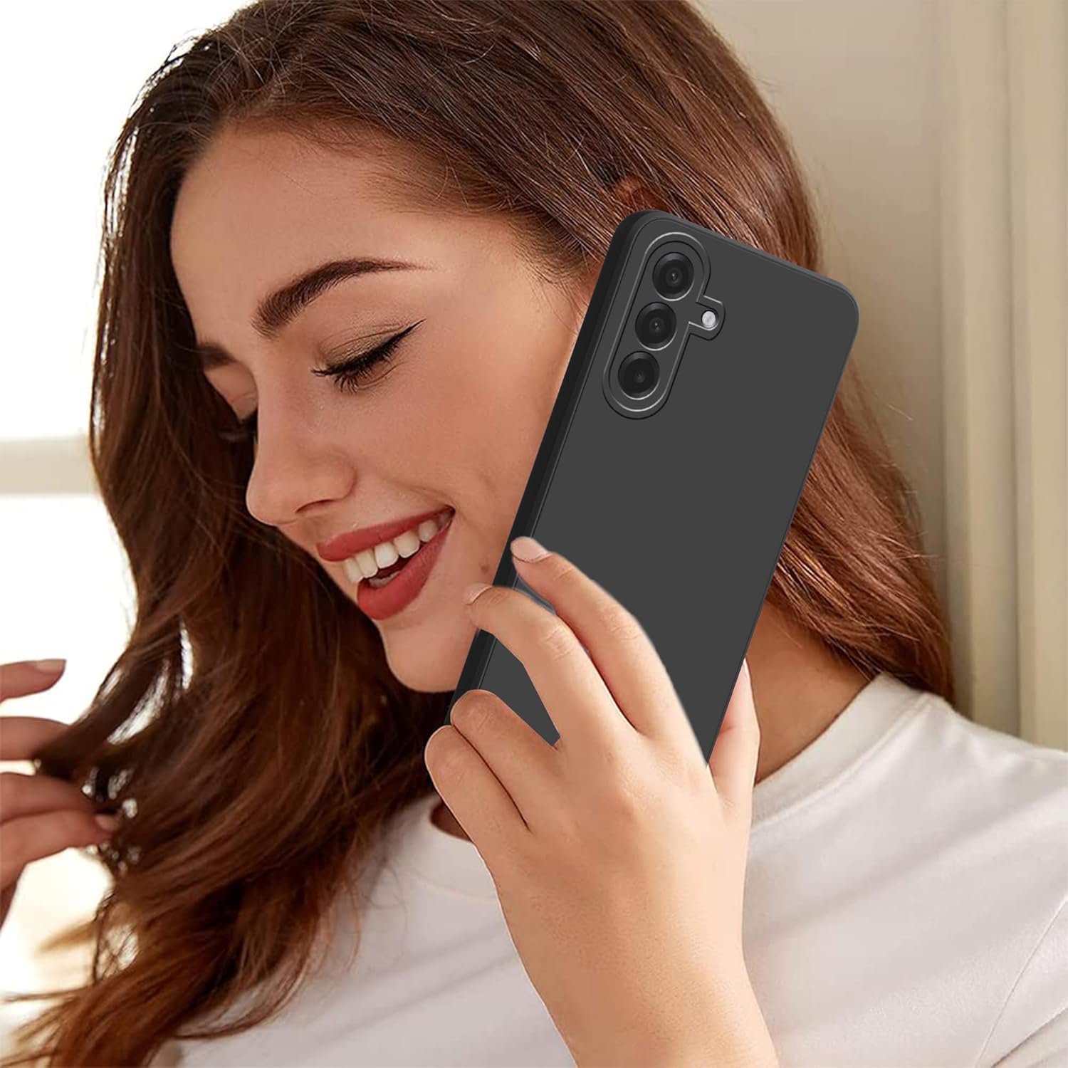 Husa pentru Samsung Galaxy A17, Silicon Negru, BzStore