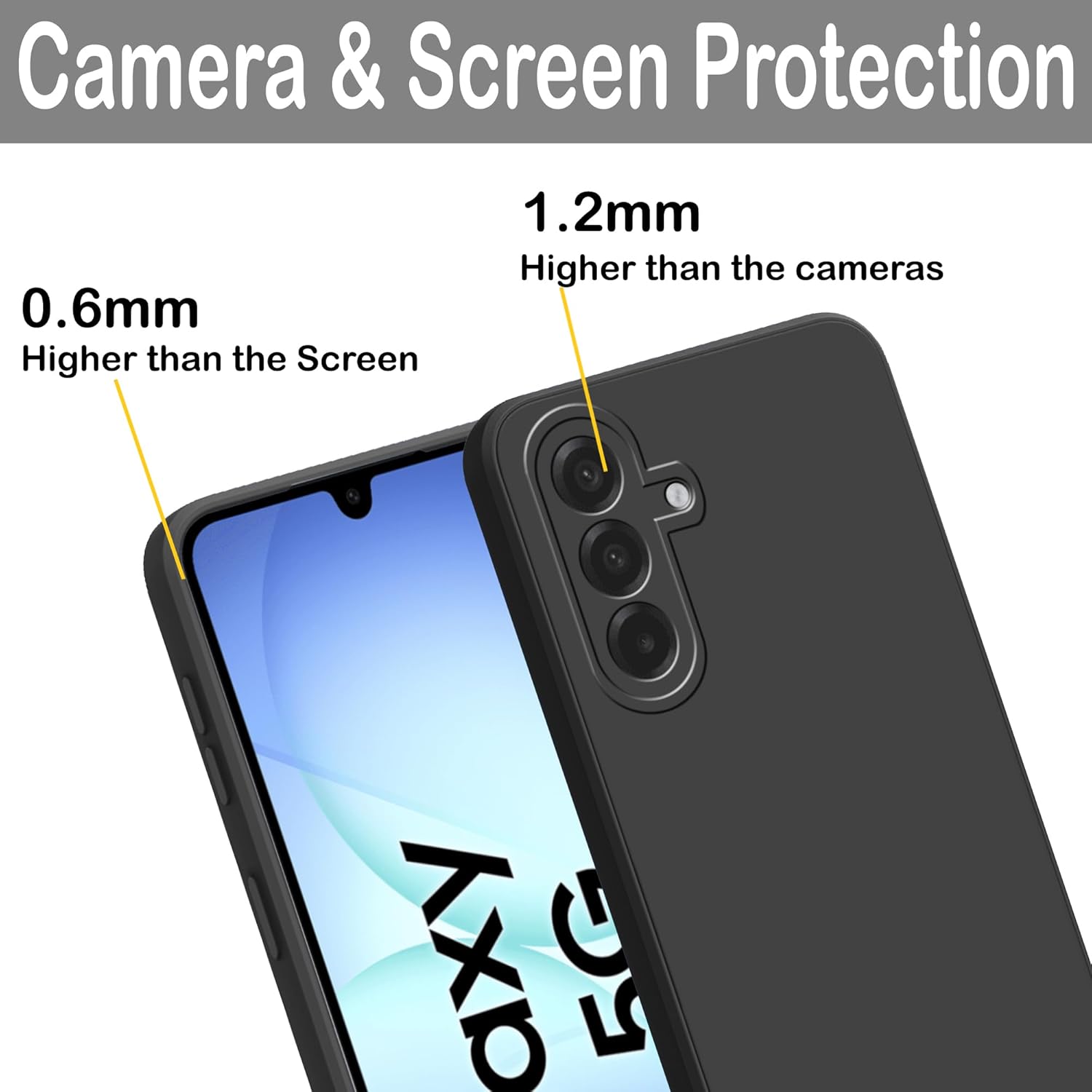 Husa pentru Samsung Galaxy A17, Silicon Negru, BzStore
