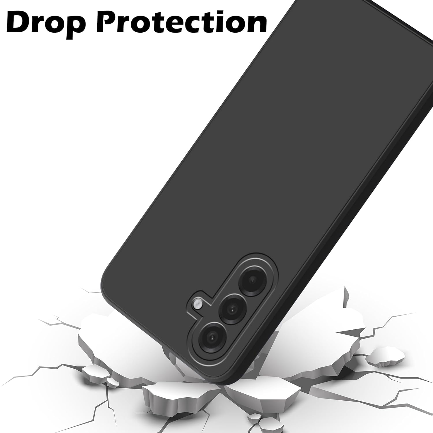 Husa pentru Samsung Galaxy A17, Silicon Negru, BzStore