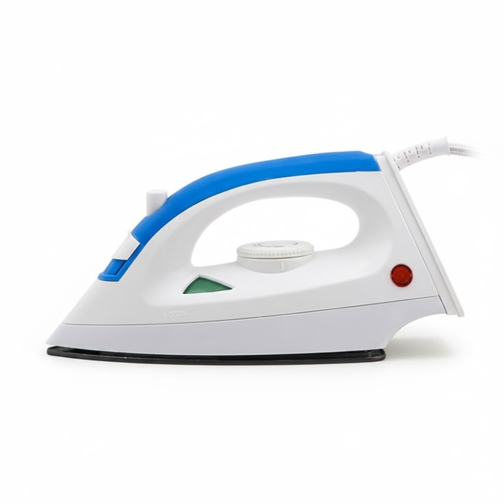 Fier de Calcat cu Abur 1200W, Talpa Antiaderenta, Control Temperatura si Oprire Automata, Culoare Alb/Albastru