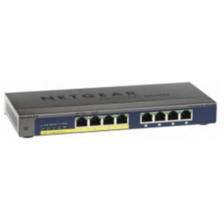 Switch fara management Netgear GS108PP, 8 porturi, 1000T