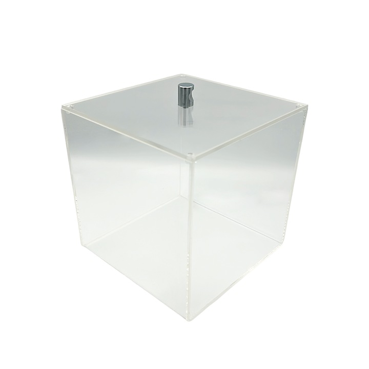 Cutie expunere vracuri, cutie vracuri transparenta 18 x 18 x 18 cm CVC181818