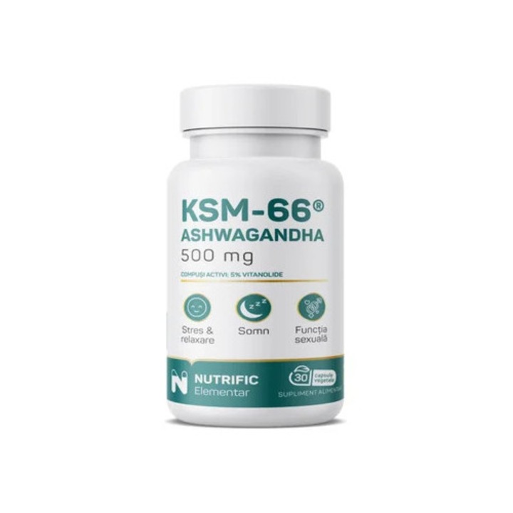 Ashwagandha KSM 500mg, 30 Capsule Vegetale