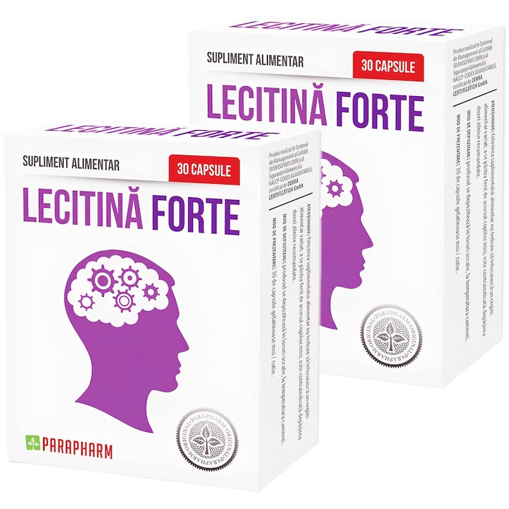Pachet promo 1+1 Lecitina Forte 30 cp Parapharm