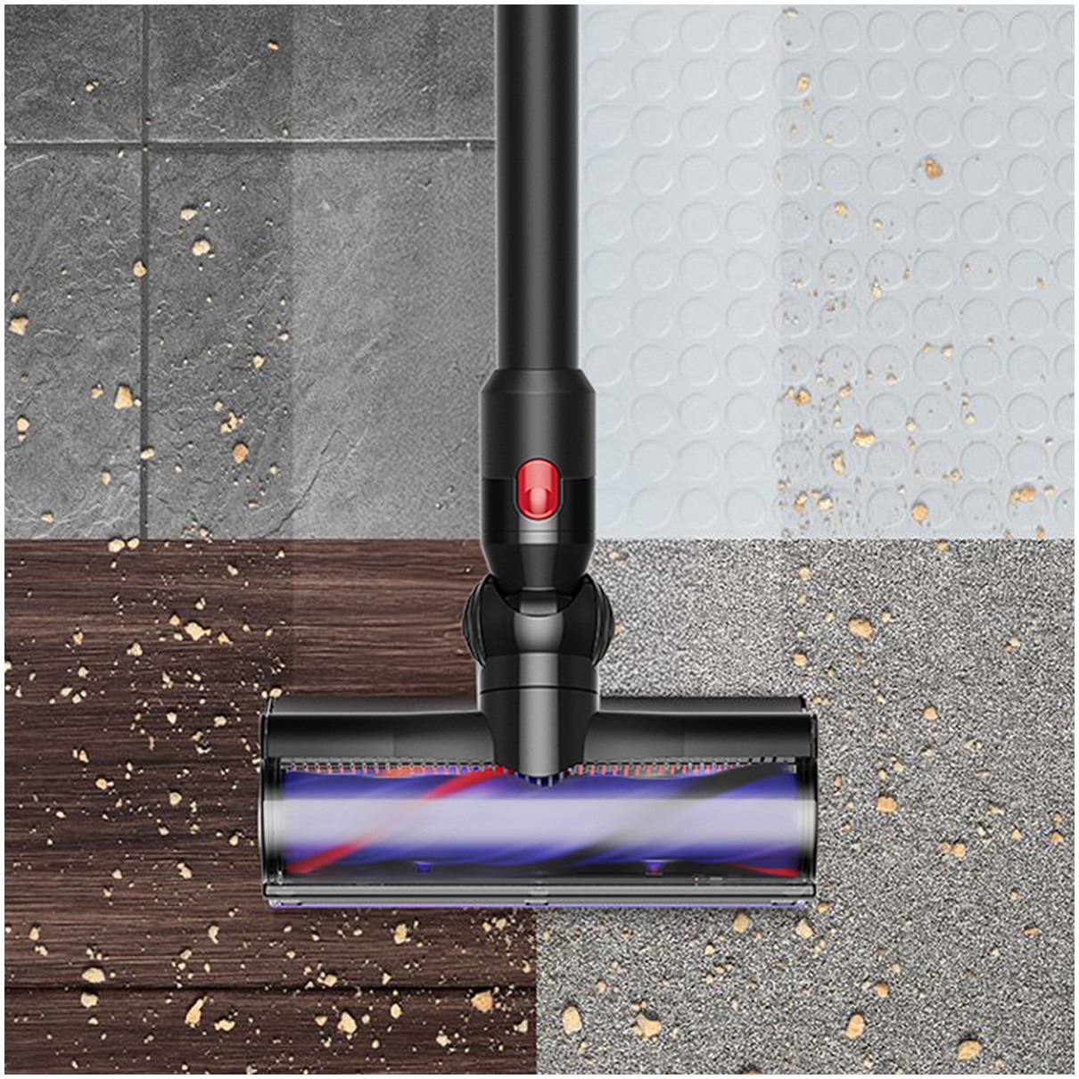 Aspirator vertical fara fir Dyson V8 Cyclone™, Verde Army/Negru