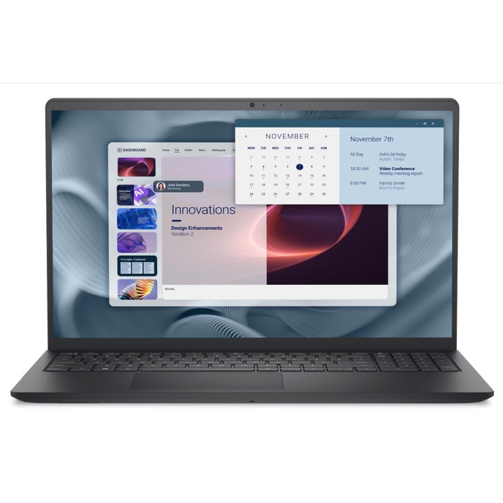 Лаптоп Dell Pro 15 Essential PV15250, PV15250.RPLU.005.P.32242.2TBSSD, 15.6", Intel Core i5-1334U (10-ядрен), Intel Iris Xe Graphics, 16GB 5200MHz (1x16GB) DDR5, Черен