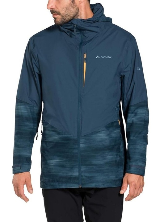 Geaca de ploaie barbati Vaude Kofel LW, cu gluga, albastra, poliamida, 2XL INTL