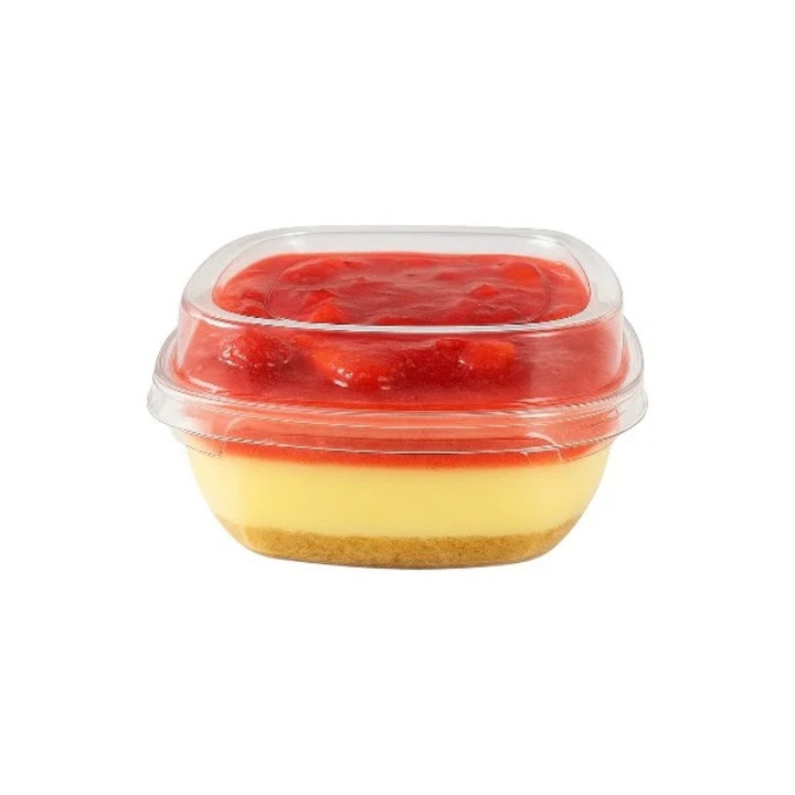 Bol desert patrat cu capac reutilizabile si reciclabile, 300ml (12 bucati/set) reutilizabil