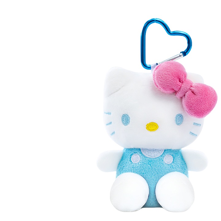 Jucarie de plus Hello Kitty, 10cm, albastru deschis