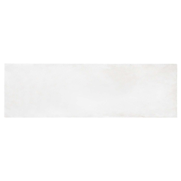 vidaXL Csúszásgátló Műnyúl Szőnyeg Olite Fehér 80 x 250 cm Poliészter 42021612