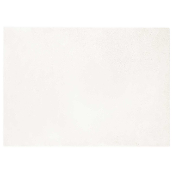 Covor din Blana Faux de Iepure Olite vidaXL, Crem 200 x 280 cm