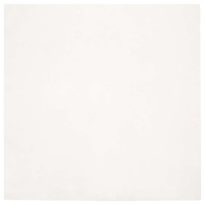 Противоплъзгащ килим от изкуствен заек Olite vidaXL, Крем 240 x 240 cm