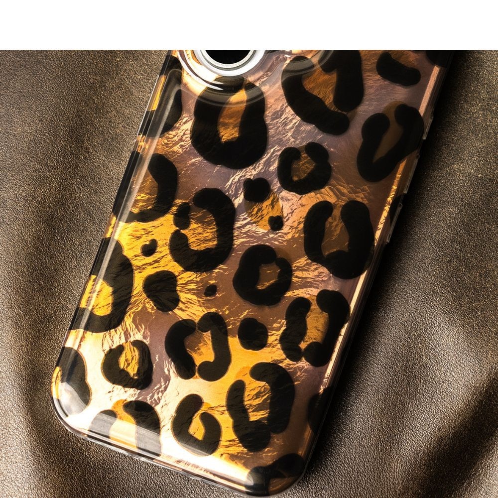 Husa Telefon Fashion pentru Samsung Galaxy A17, silicon+acrilic, Panther Print Cupru, Decupaje precise, Multicolor