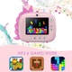 Детски моментален фотоапарат, 20MP, 1080p, 6 функции, комплект с 3 ролки хартия и 5 цветни химикалки, розов