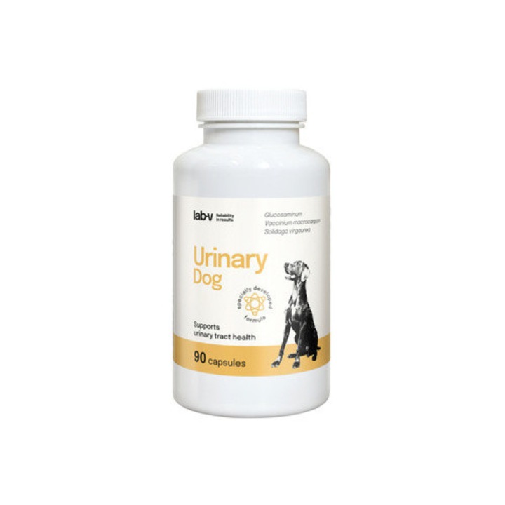 Supliment nutritiv pentru animale, Urinary Dog, 90 capsule, glucozamina, multicolor